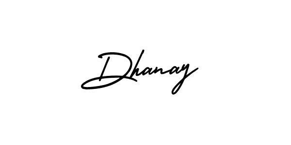 Make a beautiful signature design for name Dhanay. Use this online signature maker to create a handwritten signature for free. Dhanay signature style 3 images and pictures png