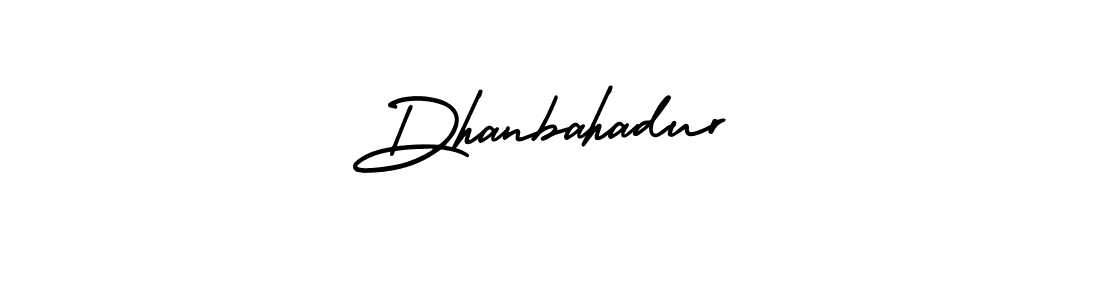 Design your own signature with our free online signature maker. With this signature software, you can create a handwritten (AmerikaSignatureDemo-Regular) signature for name Dhanbahadur. Dhanbahadur signature style 3 images and pictures png