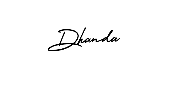 Make a beautiful signature design for name Dhanda. Use this online signature maker to create a handwritten signature for free. Dhanda signature style 3 images and pictures png