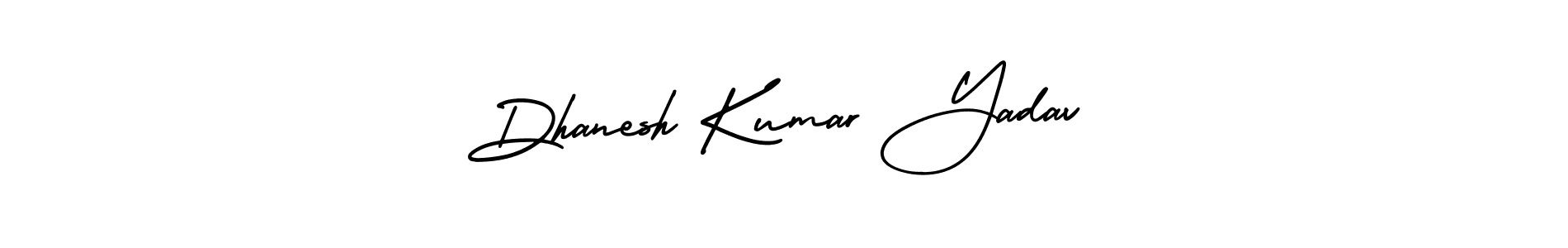 Make a beautiful signature design for name Dhanesh Kumar Yadav. With this signature (AmerikaSignatureDemo-Regular) style, you can create a handwritten signature for free. Dhanesh Kumar Yadav signature style 3 images and pictures png