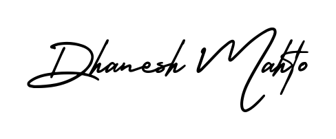 The AmerikaSignatureDemo-Regular signature style provides a bold statement for name Dhanesh Mahto. Designed for business owners, executives, and leaders. Dhanesh Mahto signature style 3 images and pictures png