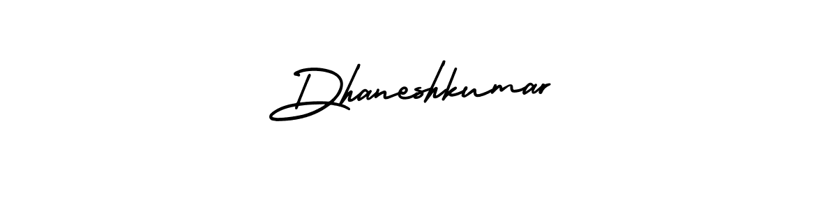 It looks lik you need a new signature style for name Dhaneshkumar. Design unique handwritten (AmerikaSignatureDemo-Regular) signature with our free signature maker in just a few clicks. Dhaneshkumar signature style 3 images and pictures png