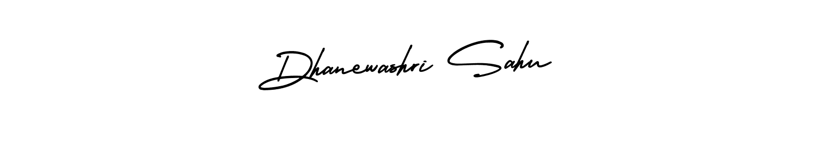Design your own signature with our free online signature maker. With this signature software, you can create a handwritten (AmerikaSignatureDemo-Regular) signature for name Dhanewashri Sahu. Dhanewashri Sahu signature style 3 images and pictures png