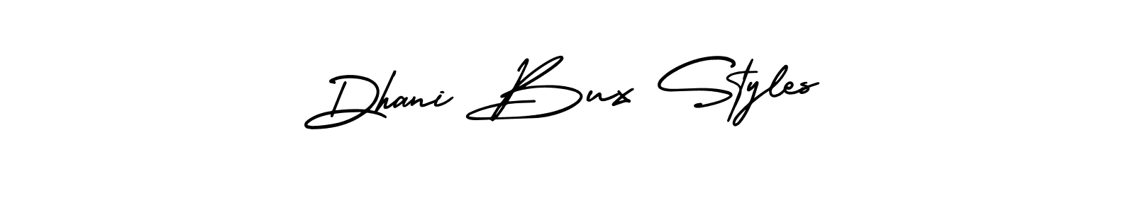 Make a beautiful signature design for name Dhani Bux Styles. With this signature (AmerikaSignatureDemo-Regular) style, you can create a handwritten signature for free. Dhani Bux Styles signature style 3 images and pictures png