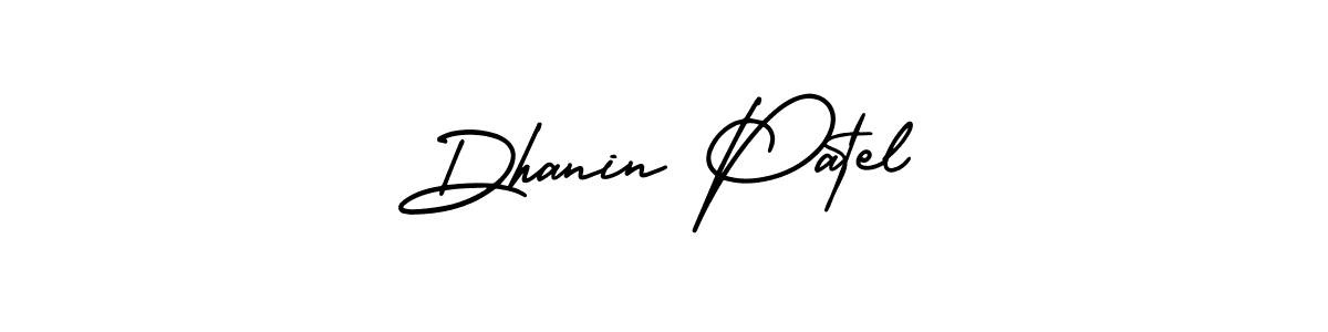 Also You can easily find your signature by using the search form. We will create Dhanin Patel name handwritten signature images for you free of cost using AmerikaSignatureDemo-Regular sign style. Dhanin Patel signature style 3 images and pictures png