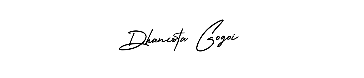 You can use this online signature creator to create a handwritten signature for the name Dhanista Gogoi. This is the best online autograph maker. Dhanista Gogoi signature style 3 images and pictures png