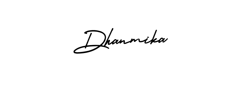 AmerikaSignatureDemo-Regular is a professional signature style that is perfect for those who want to add a touch of class to their signature. It is also a great choice for those who want to make their signature more unique. Get Dhanmika name to fancy signature for free. Dhanmika signature style 3 images and pictures png