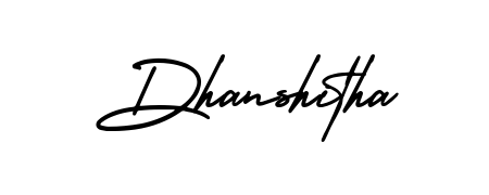 A dynamic signature style for Dhanshitha using AmerikaSignatureDemo-Regular script. Designed to look authentic, handwritten, and professional. Dhanshitha signature style 3 images and pictures png