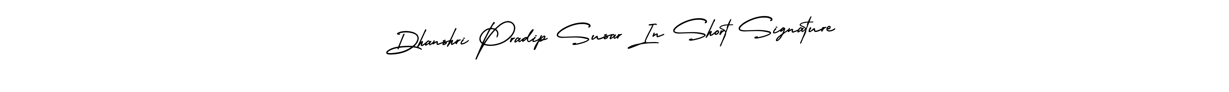 It looks lik you need a new signature style for name Dhanshri Pradip Susar In Short Signature. Design unique handwritten (AmerikaSignatureDemo-Regular) signature with our free signature maker in just a few clicks. Dhanshri Pradip Susar In Short Signature signature style 3 images and pictures png