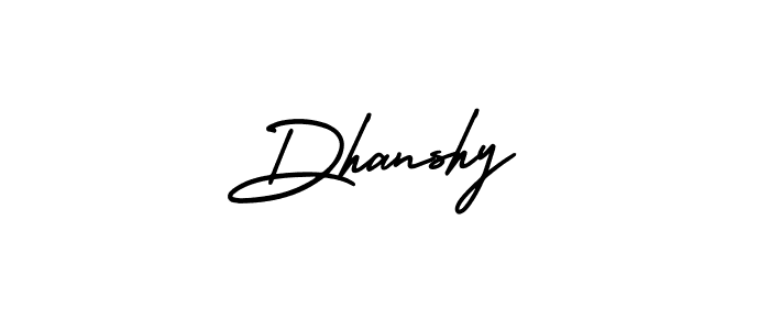 Best and Professional Signature Style for Dhanshy. AmerikaSignatureDemo-Regular Best Signature Style Collection. Dhanshy signature style 3 images and pictures png