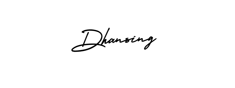 How to make Dhansing signature? AmerikaSignatureDemo-Regular is a professional autograph style. Create handwritten signature for Dhansing name. Dhansing signature style 3 images and pictures png