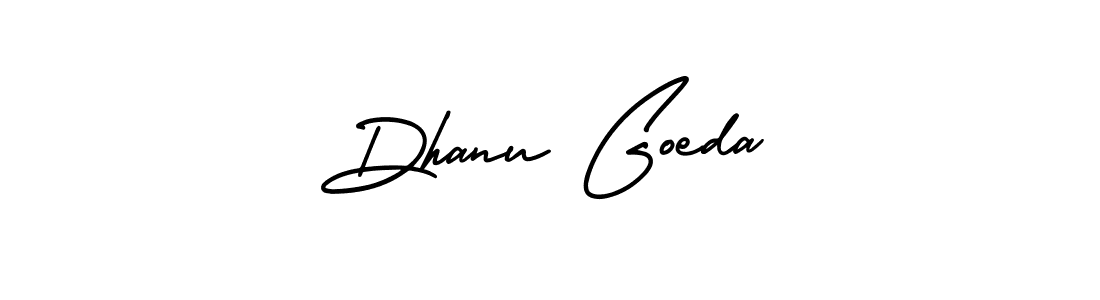 Dhanu Goeda stylish signature style. Best Handwritten Sign (AmerikaSignatureDemo-Regular) for my name. Handwritten Signature Collection Ideas for my name Dhanu Goeda. Dhanu Goeda signature style 3 images and pictures png