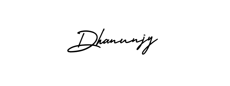 How to make Dhanunjy signature? AmerikaSignatureDemo-Regular is a professional autograph style. Create handwritten signature for Dhanunjy name. Dhanunjy signature style 3 images and pictures png