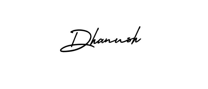 The best way (AmerikaSignatureDemo-Regular) to make a short signature is to pick only two or three words in your name. The name Dhanush include a total of six letters. For converting this name. Dhanush signature style 3 images and pictures png