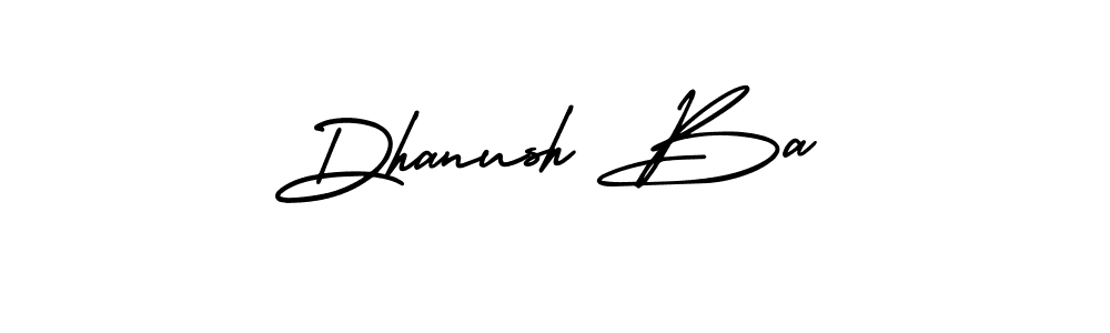 Use a signature maker to create a handwritten signature online. With this signature software, you can design (AmerikaSignatureDemo-Regular) your own signature for name Dhanush Ba. Dhanush Ba signature style 3 images and pictures png