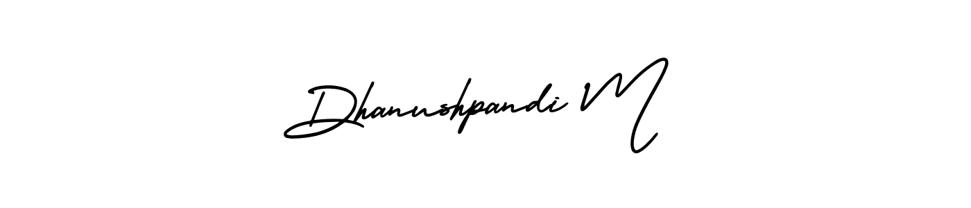 You can use this online signature creator to create a handwritten signature for the name Dhanushpandi M. This is the best online autograph maker. Dhanushpandi M signature style 3 images and pictures png