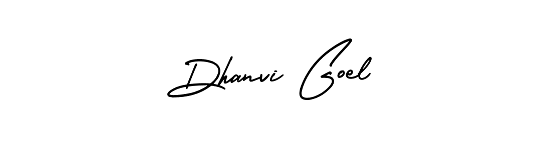Design your own signature with our free online signature maker. With this signature software, you can create a handwritten (AmerikaSignatureDemo-Regular) signature for name Dhanvi Goel. Dhanvi Goel signature style 3 images and pictures png