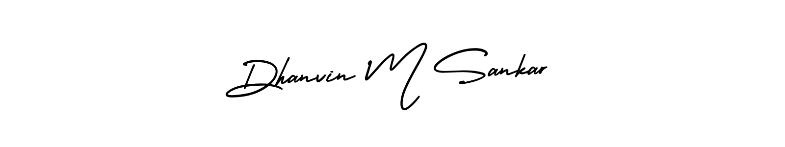 Here are the top 10 professional signature styles for the name Dhanvin M Sankar. These are the best autograph styles you can use for your name. Dhanvin M Sankar signature style 3 images and pictures png