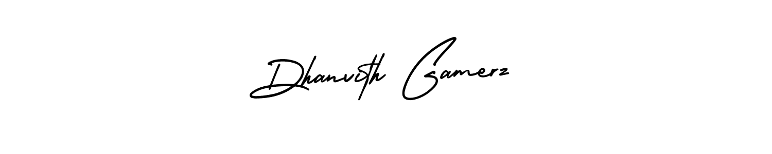 AmerikaSignatureDemo-Regular is a professional signature style that is perfect for those who want to add a touch of class to their signature. It is also a great choice for those who want to make their signature more unique. Get Dhanvith Gamerz name to fancy signature for free. Dhanvith Gamerz signature style 3 images and pictures png