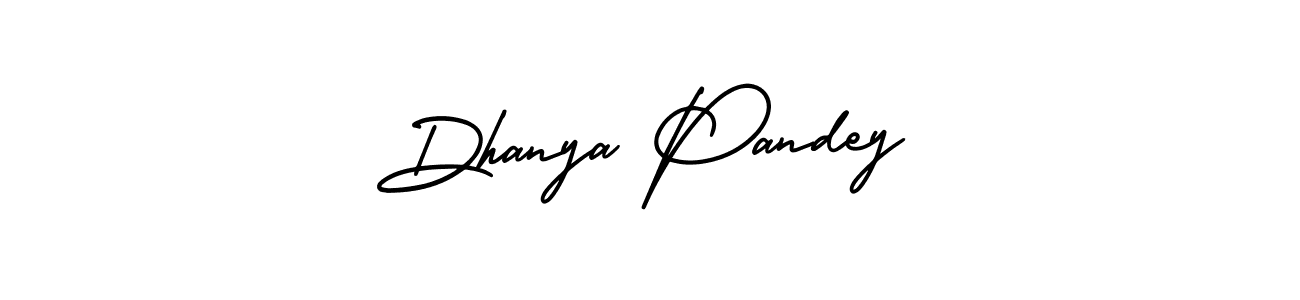 Design your own signature with our free online signature maker. With this signature software, you can create a handwritten (AmerikaSignatureDemo-Regular) signature for name Dhanya Pandey. Dhanya Pandey signature style 3 images and pictures png