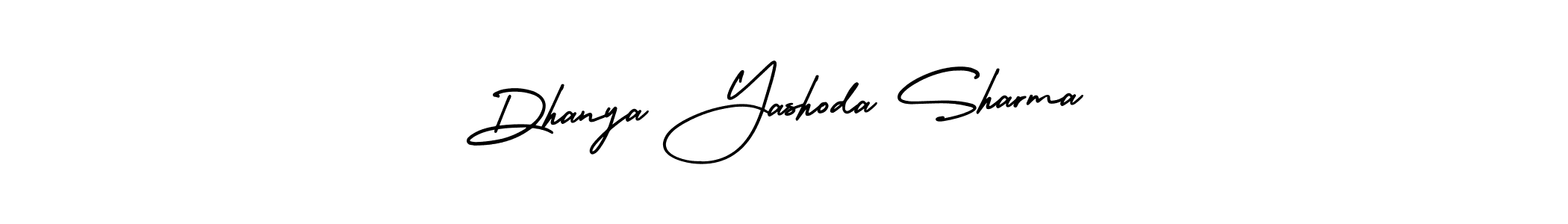 How to make Dhanya Yashoda Sharma name signature. Use AmerikaSignatureDemo-Regular style for creating short signs online. This is the latest handwritten sign. Dhanya Yashoda Sharma signature style 3 images and pictures png