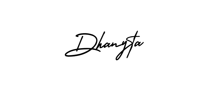 Design your own signature with our free online signature maker. With this signature software, you can create a handwritten (AmerikaSignatureDemo-Regular) signature for name Dhanyta. Dhanyta signature style 3 images and pictures png