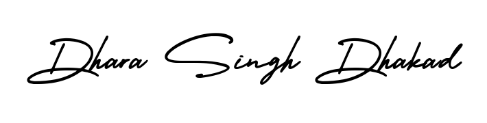 How to make Dhara Singh Dhakad signature? AmerikaSignatureDemo-Regular is a professional autograph style. Create handwritten signature for Dhara Singh Dhakad name. Dhara Singh Dhakad signature style 3 images and pictures png