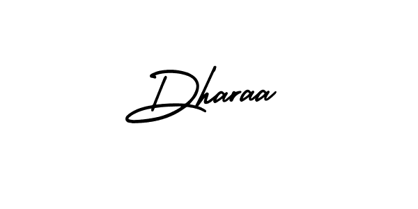 How to make Dharaa name signature. Use AmerikaSignatureDemo-Regular style for creating short signs online. This is the latest handwritten sign. Dharaa signature style 3 images and pictures png