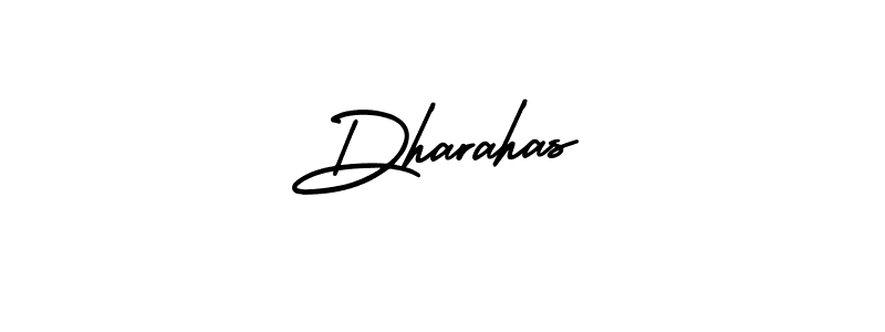 How to make Dharahas signature? AmerikaSignatureDemo-Regular is a professional autograph style. Create handwritten signature for Dharahas name. Dharahas signature style 3 images and pictures png