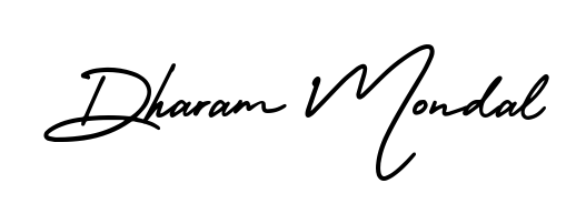 Achieve flawless digital penmanship with Dharam Mondal name in AmerikaSignatureDemo-Regular font. The perfect tool for creating online signatures. Dharam Mondal signature style 3 images and pictures png