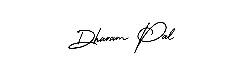 The best way (AmerikaSignatureDemo-Regular) to make a short signature is to pick only two or three words in your name. The name Dharam Pal include a total of six letters. For converting this name. Dharam Pal signature style 3 images and pictures png