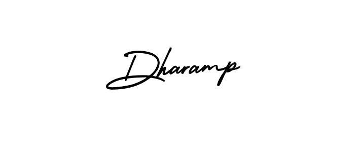 How to make Dharamp signature? AmerikaSignatureDemo-Regular is a professional autograph style. Create handwritten signature for Dharamp name. Dharamp signature style 3 images and pictures png