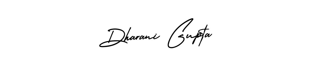 How to Draw Dharani Gupta signature style? AmerikaSignatureDemo-Regular is a latest design signature styles for name Dharani Gupta. Dharani Gupta signature style 3 images and pictures png