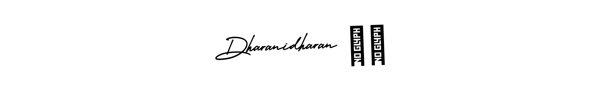 Create a beautiful signature design for name Dharanidharan ❤️. With this signature (AmerikaSignatureDemo-Regular) fonts, you can make a handwritten signature for free. Dharanidharan ❤️ signature style 3 images and pictures png