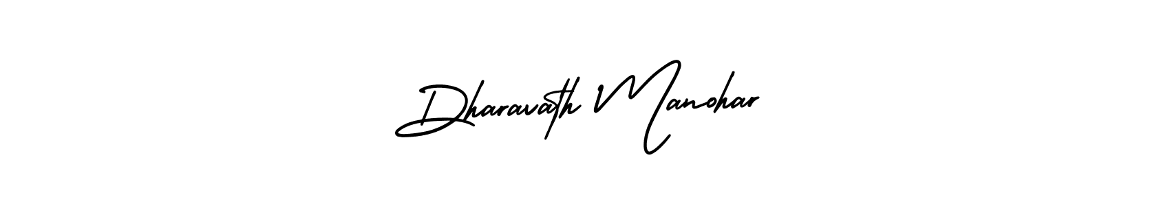 Make a beautiful signature design for name Dharavath Manohar. With this signature (AmerikaSignatureDemo-Regular) style, you can create a handwritten signature for free. Dharavath Manohar signature style 3 images and pictures png