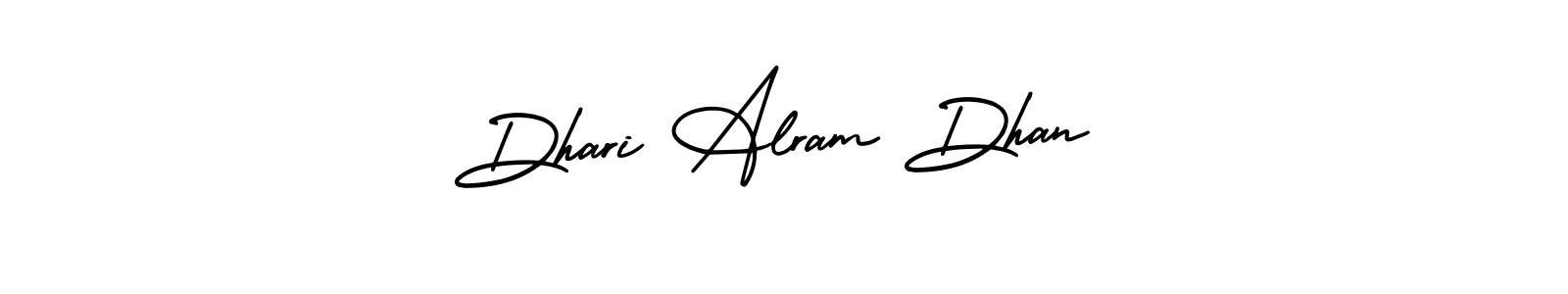 Create a beautiful signature design for name Dhari Alram Dhan. With this signature (AmerikaSignatureDemo-Regular) fonts, you can make a handwritten signature for free. Dhari Alram Dhan signature style 3 images and pictures png