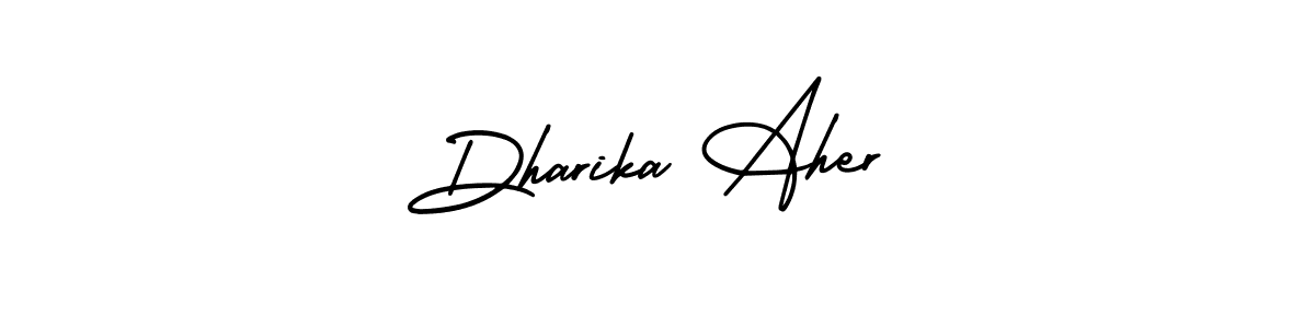 AmerikaSignatureDemo-Regular is a professional signature style that is perfect for those who want to add a touch of class to their signature. It is also a great choice for those who want to make their signature more unique. Get Dharika Aher name to fancy signature for free. Dharika Aher signature style 3 images and pictures png