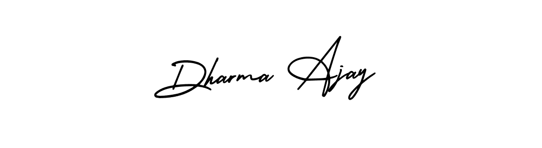 Create a beautiful signature design for name Dharma Ajay. With this signature (AmerikaSignatureDemo-Regular) fonts, you can make a handwritten signature for free. Dharma Ajay signature style 3 images and pictures png