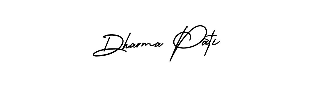 AmerikaSignatureDemo-Regular is a professional signature style that is perfect for those who want to add a touch of class to their signature. It is also a great choice for those who want to make their signature more unique. Get Dharma Pati name to fancy signature for free. Dharma Pati signature style 3 images and pictures png