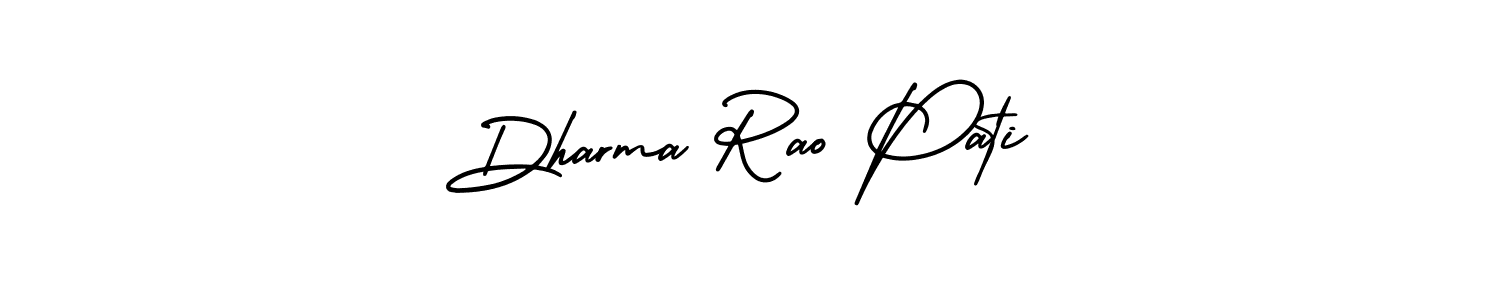 Use a signature maker to create a handwritten signature online. With this signature software, you can design (AmerikaSignatureDemo-Regular) your own signature for name Dharma Rao Pati. Dharma Rao Pati signature style 3 images and pictures png