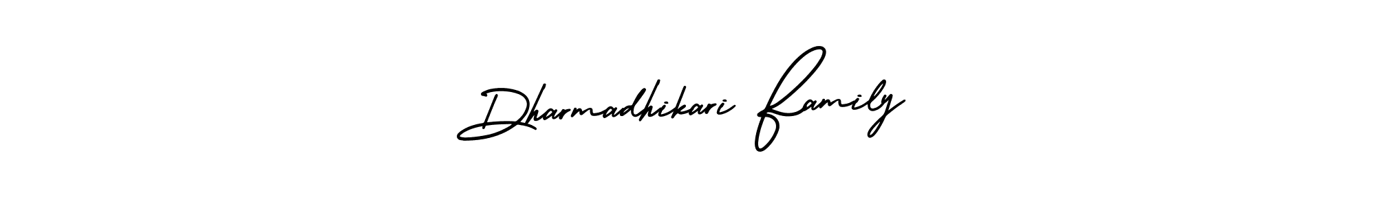 AmerikaSignatureDemo-Regular is a professional signature style that is perfect for those who want to add a touch of class to their signature. It is also a great choice for those who want to make their signature more unique. Get Dharmadhikari Family name to fancy signature for free. Dharmadhikari Family signature style 3 images and pictures png