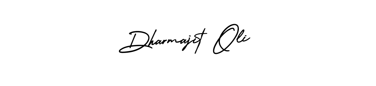 Make a beautiful signature design for name Dharmajit Oli. With this signature (AmerikaSignatureDemo-Regular) style, you can create a handwritten signature for free. Dharmajit Oli signature style 3 images and pictures png
