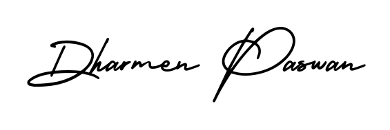 You can use this online signature creator to create a handwritten signature for the name Dharmen Paswan. This is the best online autograph maker. Dharmen Paswan signature style 3 images and pictures png