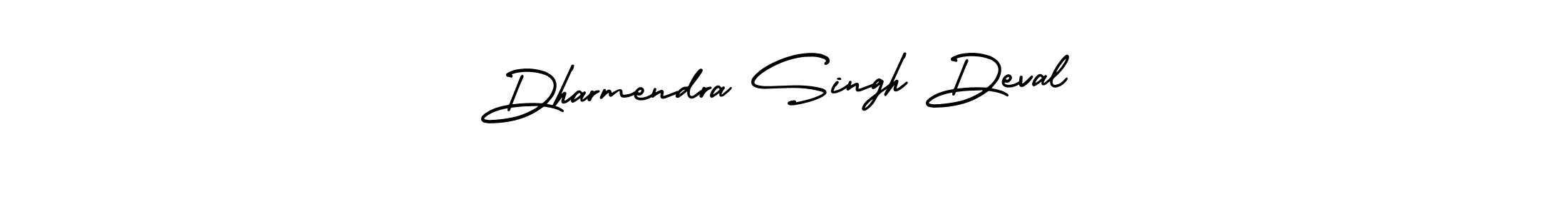 The best way (AmerikaSignatureDemo-Regular) to make a short signature is to pick only two or three words in your name. The name Dharmendra Singh Deval include a total of six letters. For converting this name. Dharmendra Singh Deval signature style 3 images and pictures png