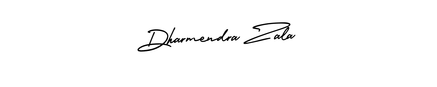 Design your own signature with our free online signature maker. With this signature software, you can create a handwritten (AmerikaSignatureDemo-Regular) signature for name Dharmendra Zala. Dharmendra Zala signature style 3 images and pictures png