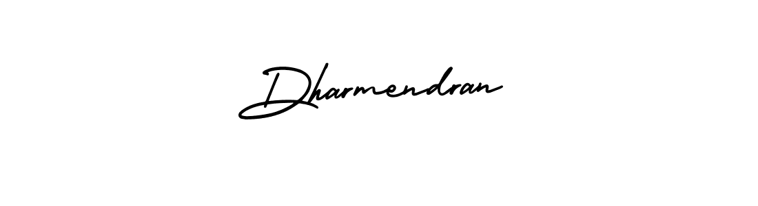 Dharmendran stylish signature style. Best Handwritten Sign (AmerikaSignatureDemo-Regular) for my name. Handwritten Signature Collection Ideas for my name Dharmendran. Dharmendran signature style 3 images and pictures png
