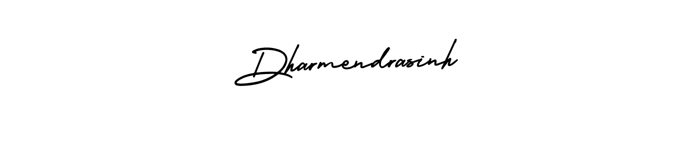 How to make Dharmendrasinh signature? AmerikaSignatureDemo-Regular is a professional autograph style. Create handwritten signature for Dharmendrasinh name. Dharmendrasinh signature style 3 images and pictures png