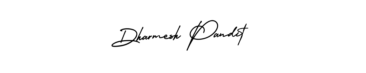 It looks lik you need a new signature style for name Dharmesh Pandit. Design unique handwritten (AmerikaSignatureDemo-Regular) signature with our free signature maker in just a few clicks. Dharmesh Pandit signature style 3 images and pictures png