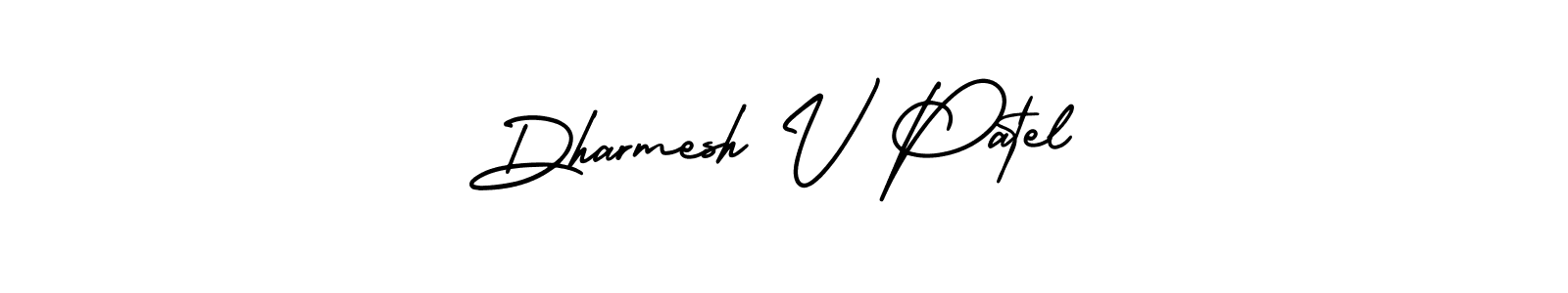 Check out images of Autograph of Dharmesh V Patel name. Actor Dharmesh V Patel Signature Style. AmerikaSignatureDemo-Regular is a professional sign style online. Dharmesh V Patel signature style 3 images and pictures png