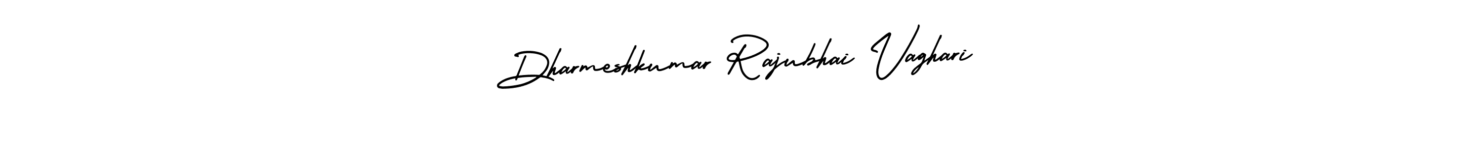 It looks lik you need a new signature style for name Dharmeshkumar Rajubhai Vaghari. Design unique handwritten (AmerikaSignatureDemo-Regular) signature with our free signature maker in just a few clicks. Dharmeshkumar Rajubhai Vaghari signature style 3 images and pictures png